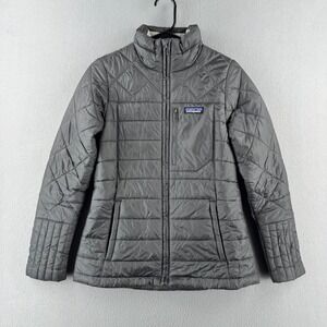 Patagonia Radalie Jacket Womens XS Dark Gray Quilted Puffer Full Zip Winter